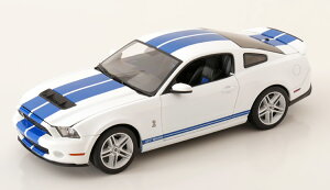 O[Cg RNeBu 1/18 tH[h VFr[ }X^O GT500 2011 zCg/u[ JGreenlight Collectibles 1:18 Ford Shelby GT500 2011 white/blue