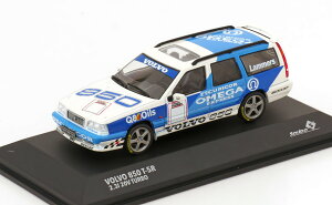 �\���h 1/43 �{���{ 850 T 5R �g���r���[�g �z���C�g/�u���[Solido 1:43 Volvo 850 T 5R Tribute white/blue