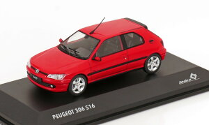 \h 1/43 vW[ 306 S16 2002 bhSolido 1:43 Peugeot 306 S16 2002 red