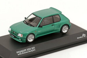 �\���h 1/43 �v�W���[ 205 GTI �f�B�} �{�f�B�L�b�g�t�� �O���[���^���b�NSolido 1:43 Peugeot 205 GTI with Dimma Bodykit greymetallic