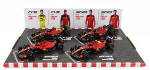 ブラーゴ 1/43 F1フェラーリ 4台セット SF-23 チームスクーデリアフェラーリ #16 2023 C.ルクレール/#55 ポールポジション 3位 イタリアGP 2023 C.サインツ/F1-75 #16 2位 イタリアGP ポールポジション 2022 C