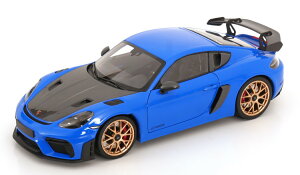 ~j`vX 1/18 |VF PC} GT4 RS 2024 u[ J[{O[ JMinichamps 1:18 Porsche Cayman GT4 RS 2024 blue carbon grey