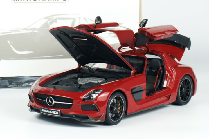 楽天市場】ミニチャンプス 1/18 メルセデスベンツ AMG SLS ブラック  