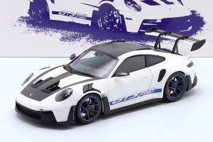 ~j`vX 1/18 |VF 911/992 GT3 RS @CUbn pbP[W 2022 zCg/u[ 500 JMinichamps 1:18 Porsche 911/992 GT3 RS Weissach package 2022 white/blue rims limited 500 pcs