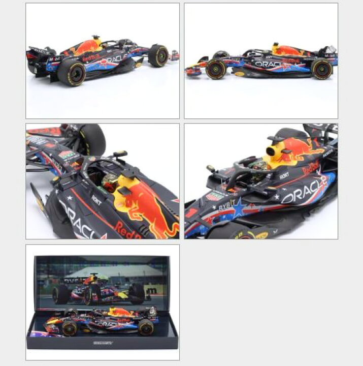 楽天市場】ミニチャンプス 1/18 レッドブル RB19 #1 優勝 USA GP 