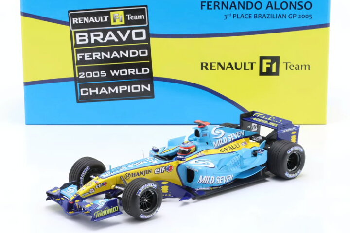 楽天市場】ミニチャンプス 1/18 ルノー R25 #5 3位 ブラジルGP 
