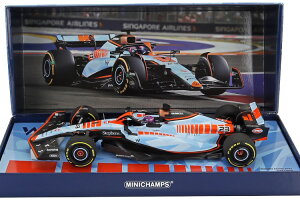 �~�j�`�����v�X 1/18 �E�B���A���Y #23 �V���K�|�[���O�����v�� 2023 �E�B���A���Y ���[�V���O Gulf Alexander AlbonMINICHAMPS 1:18 Williams F1 FW45 Team Williams Racing Gulf #23 Singapore GP 2023 Alexander Albon