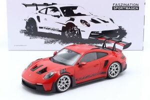 ~j`vX 1/18 |VF 911/992 GT3 RS 2023 K[hbh/Vo[/ubNfJ[ 300Minichamps 1:18 Porsche 911/992 GT3 RS 2023 guards red/silver rims/black decor limited 300 pcs