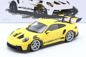 ~j`vX 1/18 |VF 911 992 GT3 RS 2023 CG[ Vo[ 300Minichamps 1:18 Porsche 911 992 GT3 RS 2023 yellow silver rims Limitation 300 pcs