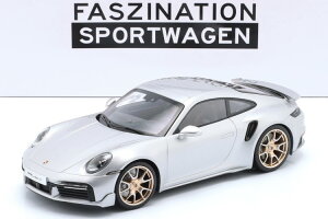 ~j`vX 1/18 |VF 911 992 ^[{ S N[y X|[cfUC 2024 Vo[ S[h 300Minichamps 1:18 Porsche 911 (992) Turbo S Coupe Sport Design 2024 silver golden rims Limited 300 pcs