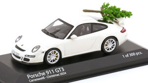 ~j`vX 1/43 |VF 911/997 GT3 2007 zCg NX}Xc[t 300 Minichamps 1:43 Porsche 911/997 GT3 with Christmas tree 2007 white Limited Edition 300 pcs