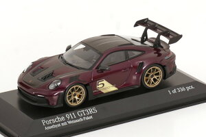 ~j`vX 1/43 |VF 911 992 GT3RS @CUbn pbP[W 2023 p[v^bNubN 336Minichamps 1:43 Porsche 911 992 GT3RS Weissach Package 2023 purple metallic black Limited Edition 336 pcs