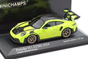 ~j`vX 1/43 |VF 911/992 GT3 RS @CUbn pbP[W 2024 AVbhO[/S[f 114Minichamps 1:43 Porsche 911/992 GT3 RS Weissach package 2024 acid green/golden rims limited 114 pcs
