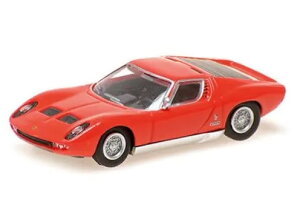 ~j`vX 1/87 {M[j ~E 1966 bh ubNMinichamps 1:87 Lamborghini Miura built 1966 red with black interior