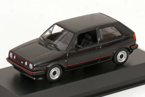 �~�j�`�����v�X 1/43 �t�H���N�X���[�Q�� �S���t 2 GTI 1985 �u���b�N���^���b�N �}�L�V�`�����v�X �R���N�V����Minichamps 1:43 VW Volkswagen Golf 2 GTI 1985 black metallic Maxichamps Collection