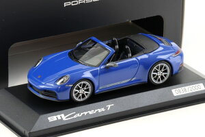 |VF ~j`vX 1/43 |VF 911 992-2 J T JuI K[mu[Minichamps 1:43 Porsche 911 992.2 Carrera T Cabriolet Lugano blue