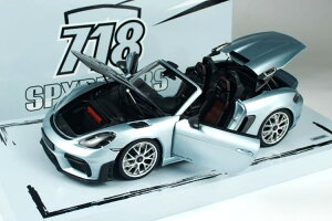 �~�j�`�����v�X 1/18 �|���V�F 718 �X�p�C�_�[ RS �O���C�V���[�V���o�[ �J��Minichamps 1:18 Porsche 718 Sippder RS Glacier Silver