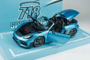 �~�j�`�����v�X 1/18 �|���V�F 718 �X�p�C�_�[ RS �C�p�l�}�u���[ �J��Minichamps 1:18 Porsche 718 Sippder RS Ipanema Blue