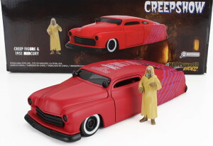 W_ 1/24 }[L[ N[vV[ N[v tBMAt 1951 }bgbh JJADA 1:24 MERCURY CREEPSHOW WITH CREEP FIGURE 1951 MATT RED