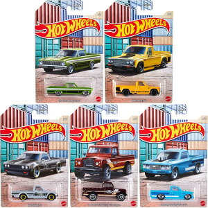 �z�b�g�E�B�[�� 1/64 �z�b�g �s�b�N�A�b�v 2021 5��Z�b�gHot Wheels 1:64 Hot Pickups Set 5 pcs 2021 '65 Ford Ranchero/Mazda REPU/Datsun 620/Land Rover Series III Pickup/Custom '72 Chevy LUV