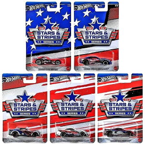 �z�b�g�E�B�[�� 1/64 �X�^�[&�X�g���C�v �V���o�[�V���[�Y 2024 5��Z�b�gHot Wheels 1:64 Stars & Stripes Silver Series 2024 5 pcs. 2013 SRT Viper/2013 Copo Camaro/2018 Dodge Challenger SRT Demon/2020 Ford Shelby GT500/2020 Corvette