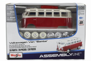 �}�C�X�g 1/24 �t�H���N�X���[�Q�� T1 �T���o �~�j�o�X 1962 ���b�h/�A�C�{���[ ���f���L�b�gMAISTO 1:24 VW VOLKSWAGEN T1 SAMBA MINIBUS 1962 RED/IVORY MODEL KIT