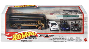�z�b�g�E�B�[���v���~�A�� 1/64 �g���b�N�f�C �v���~�A�� #13 2023 4��Z�b�gHot Wheels Premium 1:64 2023 Track Day Premium Set #13 Euro Hauler *Hothweels*/1984 Audi Sport Quattro/Sauber-Mercedes C9/Lamborghini Essenza SCV12