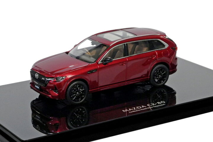 楽天市場】マツダ特注 1/43 マツダ CX-80 2024 ソウルレッドプレミアム 