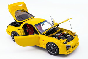 |[[}X^[ 1/18 }c_ RX-7 FD3S Xs[hCG[ J 13BGWtPolar Master 1:18 Mazda RX7 Speed Yellow With 13B engine