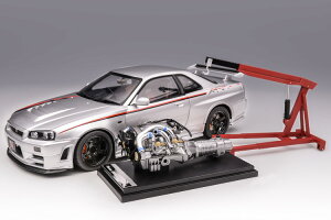 [^[wbNX 1/18 Y XJCC GT-R R34 jX JX^}CY Vo[ fBXvCGW+GWN[t 399Motorhelix 1:18 Nissan Skyline GT-R R34 Nismo CUSTOMIZED silver limited 
