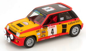 �\���h 1/18 ���m�[ 5 �^�[�{ #4 �c�[���E�h�E�R���X 1980 Calberson Ragnotti/Andrie �J��Solido 1:18 Renault 5 Turbo No4 Tour de Corse 1980 Calberson Ragnotti/Andrie