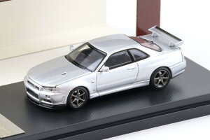 [^[wbNX 1/64 Y XJCC GT-R R34 VXybN 2 Xp[NOVo[ JMOTORHELIX 1:64 Nissan Skyline GT-R R34 V Spec II Sparkling silver
