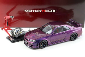 [^[wbNX 1/18 Y XJCC GT-R R34 jX JX^}CY ~bhiCgp[v3 fBXvCGW+GWN[t JMotorhelix 1:18 Nissan Skyline GT-R R34 Nismo CRS Midnight 