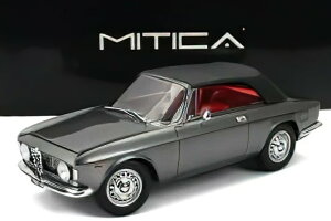 ~eBJ 1/18 At@I WA 1600 GTC JuI N[Y 1964 CeA bh/O[W ^bN O[MITICA 1:18 ALFA ROMEO GIULIA 1600 GTC CABRIOLET CLOSED 1964 INTERIOR RED/GRIGIO METALLIC GRE