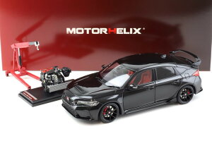 [^[wbNX 1/18 z_ VrbN ^CvR FL5 2022 NX^ubNp[ fBXvCGW+GWN[t JMOTORHELIX 1:18 Honda Civic Type R FL5 2022 Crystal Black Pearl
