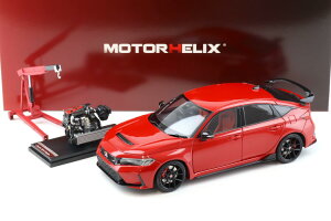 [^[wbNX 1/18 z_ VrbN ^CvR FL5 2022 [bh fBXvCGW+GWN[t JMOTORHELIX 1:18 Honda Civic Type R FL5 2022 Rallye Red
