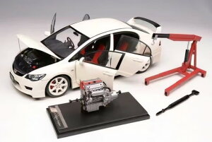 [^[wbNX 1/18 z_ VrbN ^CvR FD2 2007 o[W `sIVbvzCg fBXvCGW+GWN[t JMOTORHELIX 1:18 Honda Civic Type R FD2 2007 Early 