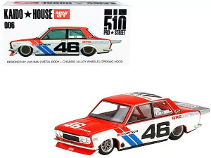 MINI GT 1/64 ���Y �_�b�g�T�� 510 �v���X�g���[�g BRE #46 V2 �X���n�E�X ���n���h��MINI GT 1:64 Nissan Datsun 510 Pro Street BRE #46 V2 Kaido House left hand drive