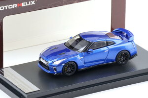���[�^�[�w���b�N�X 1/64 ���Y GT-R/R35 �g���b�N�G�f�B�V���� �x�C�T�C�h�u���[ �J��MOTORHELIX 1:64 Nissan GT-R/R35 Track Edition Bayside blue
