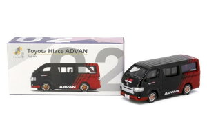 TINY 1:64 g^ nCG[X Aho JP2 ubN bh JTINY 1:64 Toyota Hiace ADVAN JP2 black red