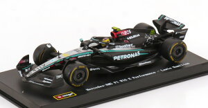 ブラーゴ 1/43 メルセデス F1 W15 #44 2024 ハミルトン ショーケース ドライバーフィギュア付きBburago 1:43 Mercedes F1 W15 #44 2024 Hamilton with ShowCase and driver figure
