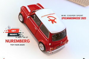 \h 1/43 ~j N[p[ X|[c gCtFA 2025 bh zCgSolido 1:43 Mini Cooper Sport toy fair 2025 red white
