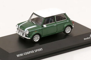 \h 1/43 ~j N[p[ X|[c _[NO[^bN zCgSolido 1:43 Mini Cooper Sport darkgreen metallic white