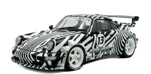 \h 1/18 |VF 911 RWB 964 [u Jt[W 2022 ubN zCg JSolido 1:18 TPorsche 911 RWB 964 Zebra Camouflage 2022 Black White