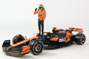 u[S 1/24 }N[ MCL38 F1 }CA~ Ov 2024 D #4 h mX tBMAtBurago 1:24 Mclaren MCL38 Winner GP F1 Miami 2024 N4 L. Norris with figure
