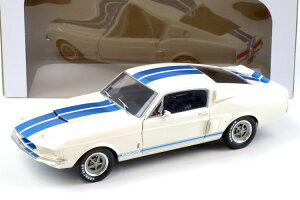 \h 1/18 VFr[ }X^O GT500 N[y 1967 zCg [XgC JSolido 1:18 Shelby Mustang GT500 Coupe white blue stripes 1967