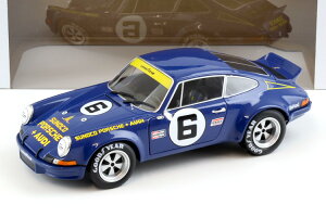 �\���h 1/18 �|���V�F 911 RSR �� �}��24���� �f�C�g�i1973 #6 �X�m�R �u���[ �J��Solido 1:18 Porsche 911 RSR 24h of Daytona 1973 N6 Sunoco blue