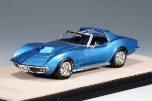 Stamp Models 1/43 �V�{���[ �R���x�b�g �X�e�B���O���C L88 �N�[�y 1969 �I�[�v�����[�t �u���[���^���b�N 109�����Stamp Models 1:43 Chevrolet Corvette Stingray L88 Coupe 1969 Open Roof blue metallic Limitation 109 pcs