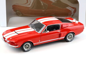 \h 1/18 VFr[ }X^O GT500 N[y bh zCgXgCv 1967 JSolido 1:18 Shelby Mustang GT500 Coupe red white stripes 1967