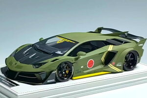 ACr[f 1/18 {M[j AF^h[ GT G{ oeBEH[N `h[ O[ U[dlIvy Models 1:18 Lamborghini Aventador Gt Evo Liberty Luchador Verde Piel